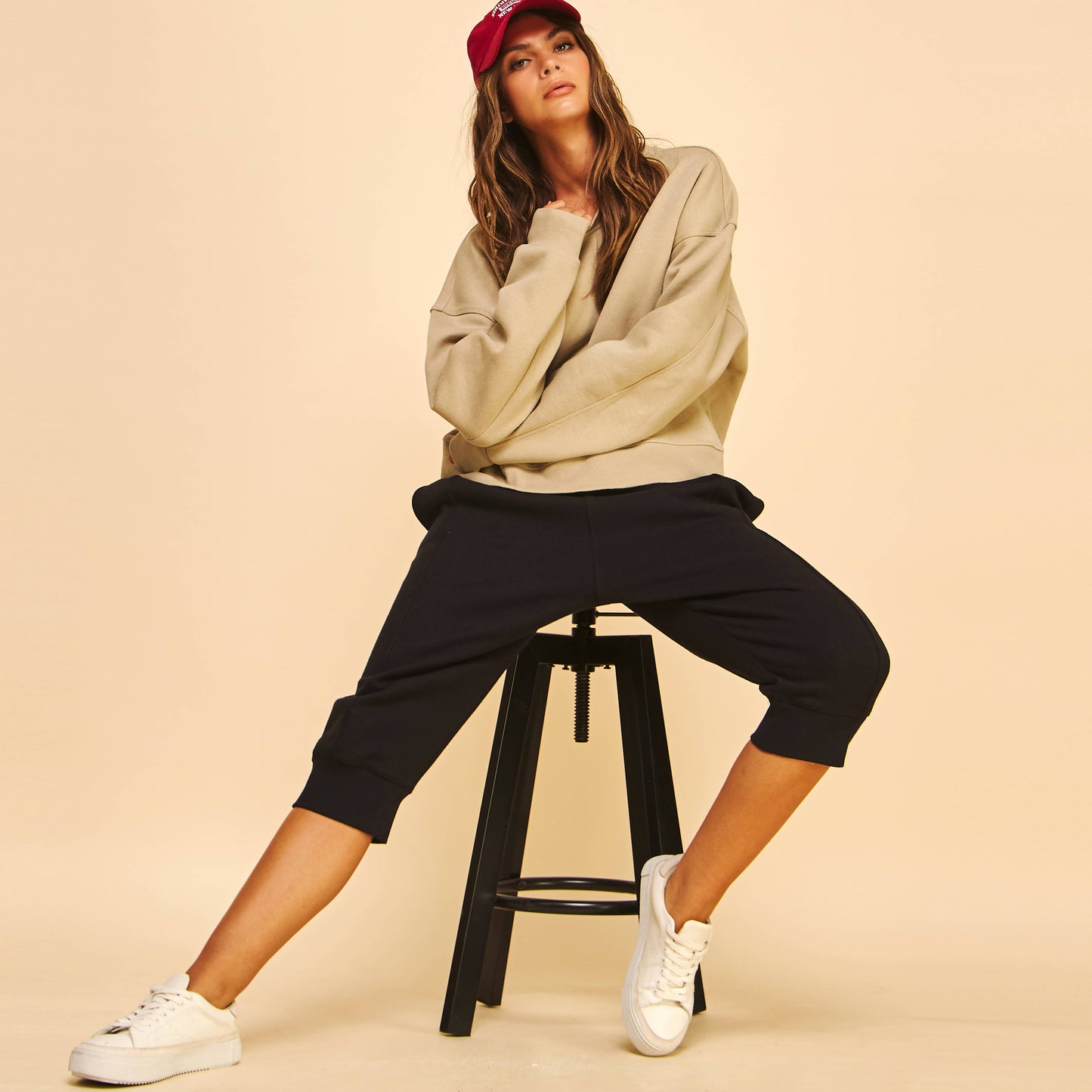 Everyday Fleece Crew I Taupe