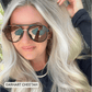 Earhart I Women’s Aviator Sunglasses I Clear