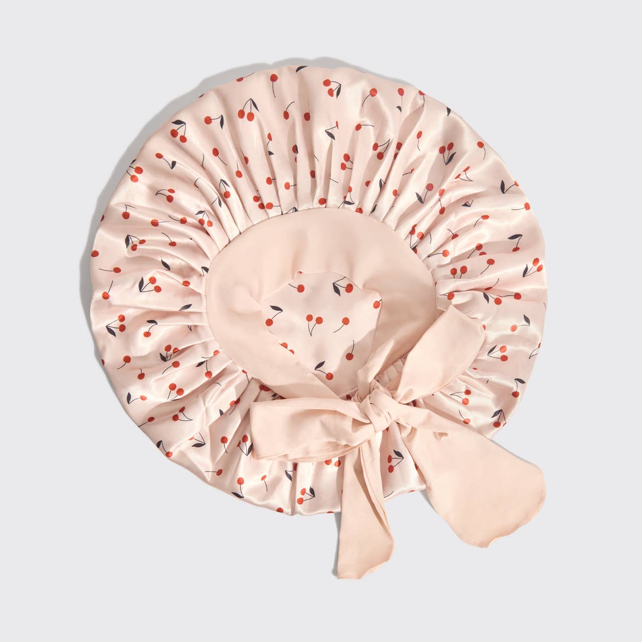 Satin Bonnet - Cherry Print