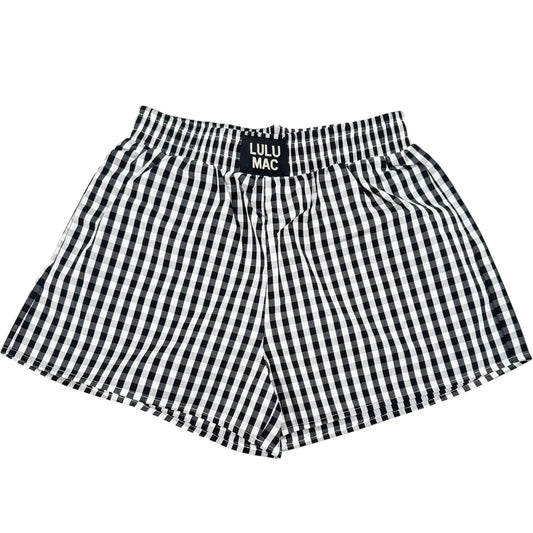Black Gingham Boxers