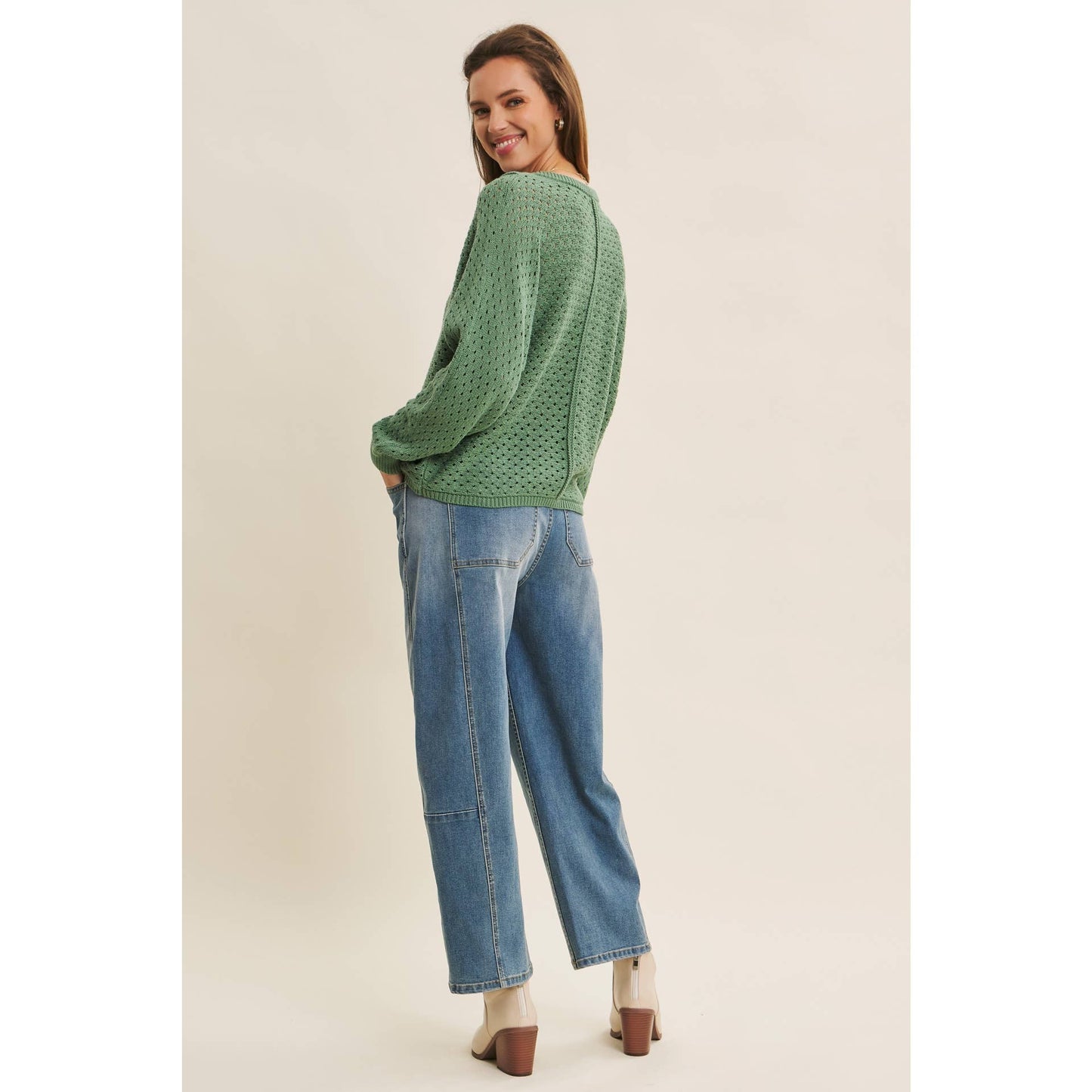 Textured Dolman Sweater