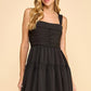 Ruched Fit and Flare Dress