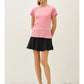 Vintage Wash Cotton Tee I Rose