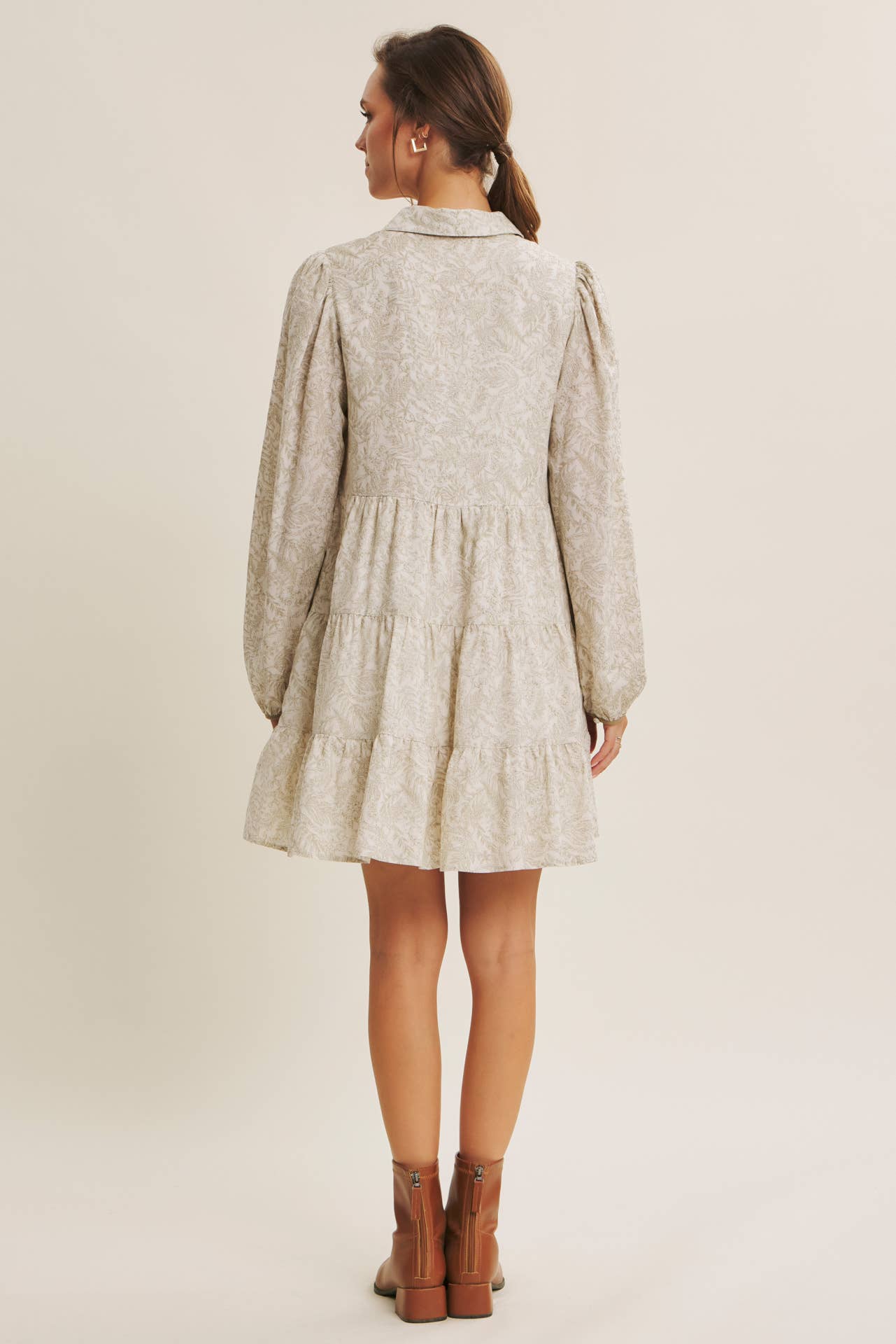 Romantic Toile Mini Dress