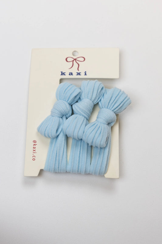 Bow Baby Blue Hair Ties