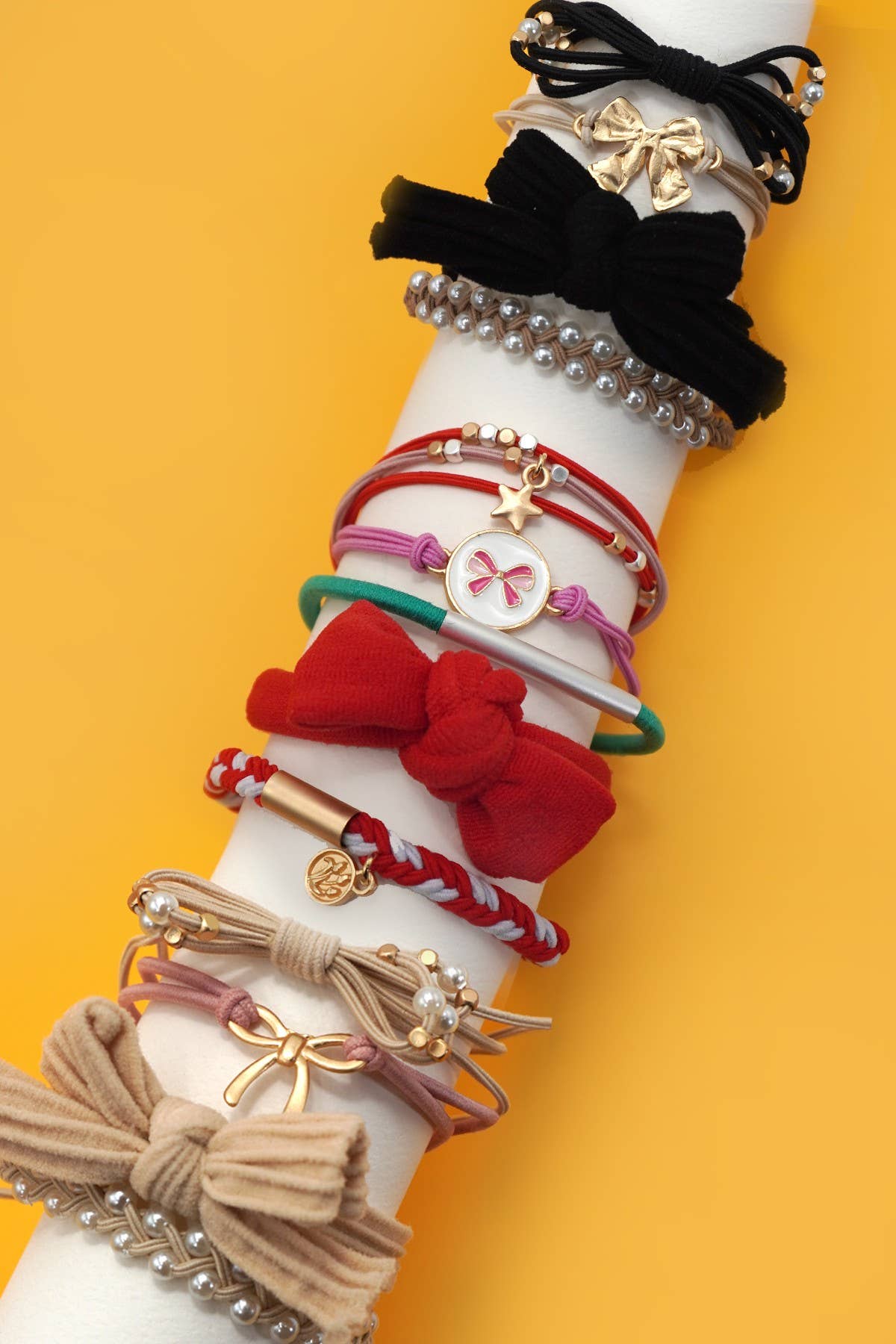 Hair Tie & Bracelet Set I Ivory