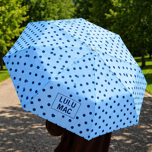Blue Polka Dot Umbrella