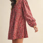 Floral Corduroy Dress