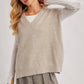 Oversized Knit Vest