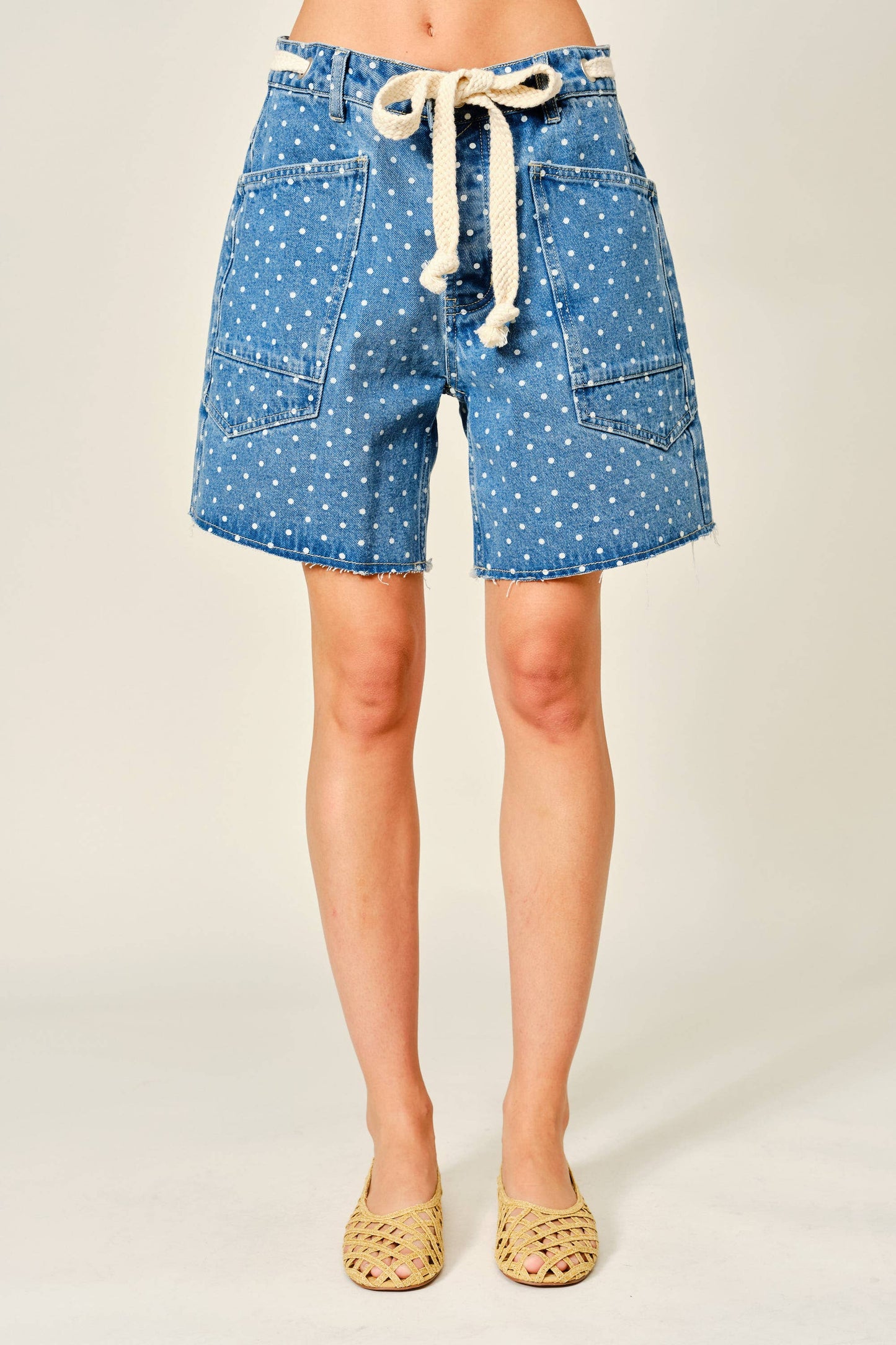 Polka Dot Barrel Shorts
