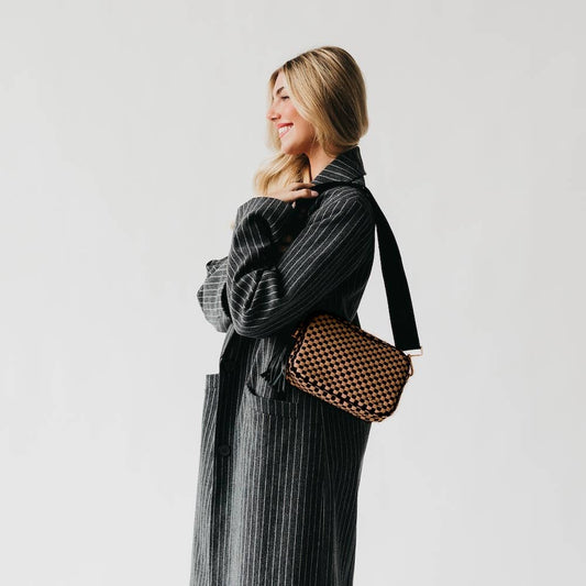 Woven Checkered Bag