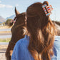 Beaded Claw Clip : Stripe