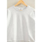 Soft + Slouchy Raglan Pullover I White