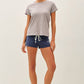 Charcoal Blue Basic Tee
