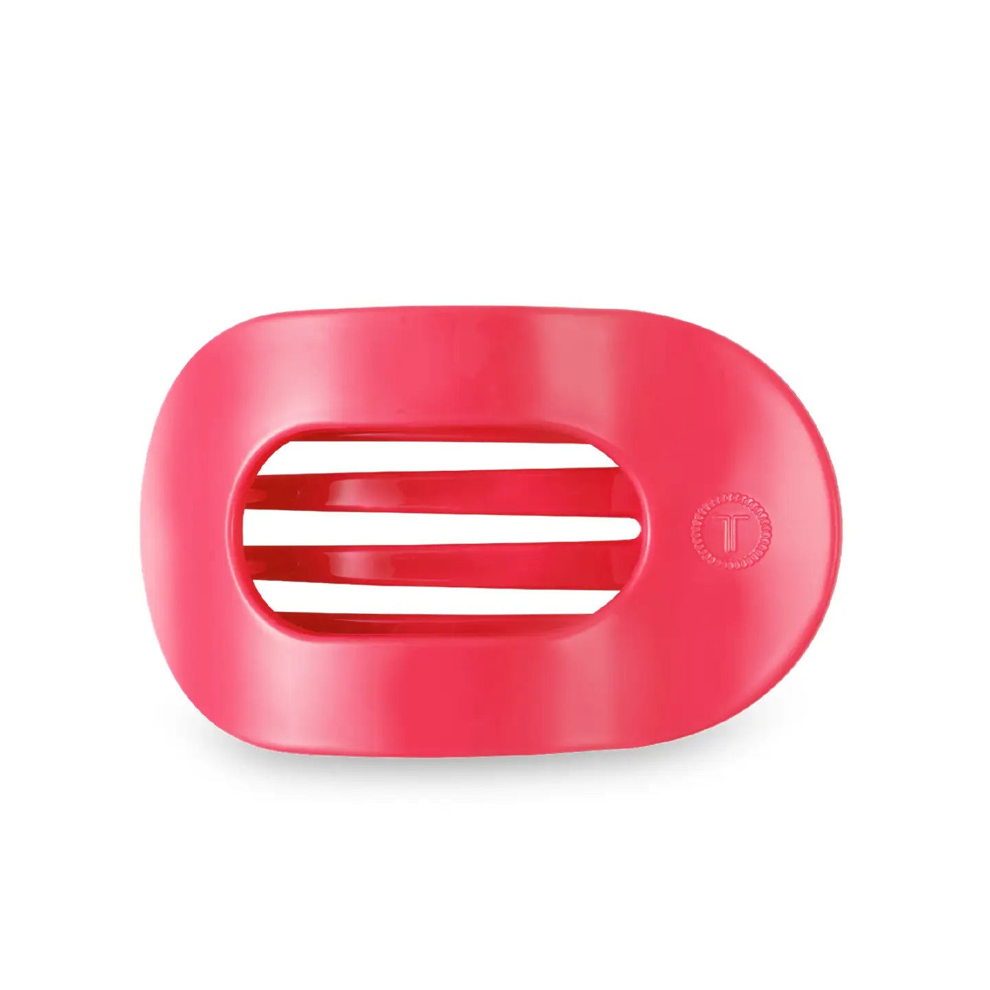 Flat Round Clip - Med/Coral