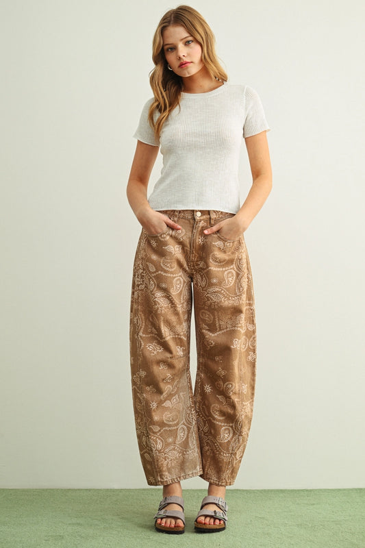 Free Spirit Paisley Jeans