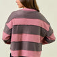 Washed Stripe Weekend Top