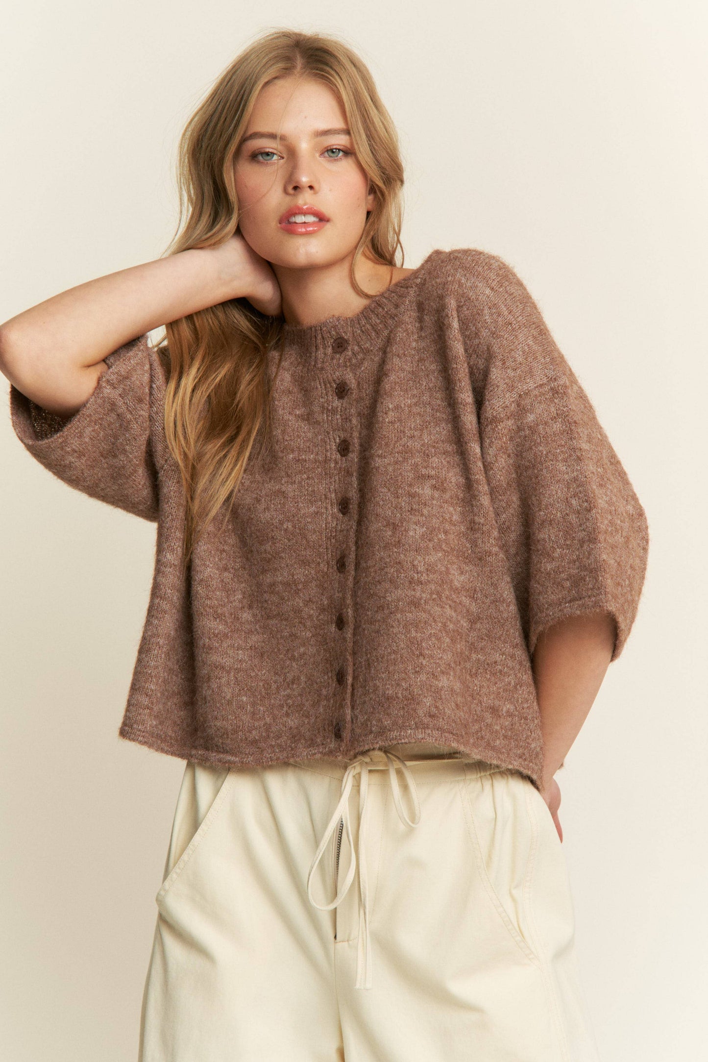 Mocha Knit Cardigan