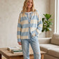 Seaside Stripe Button Cardigan