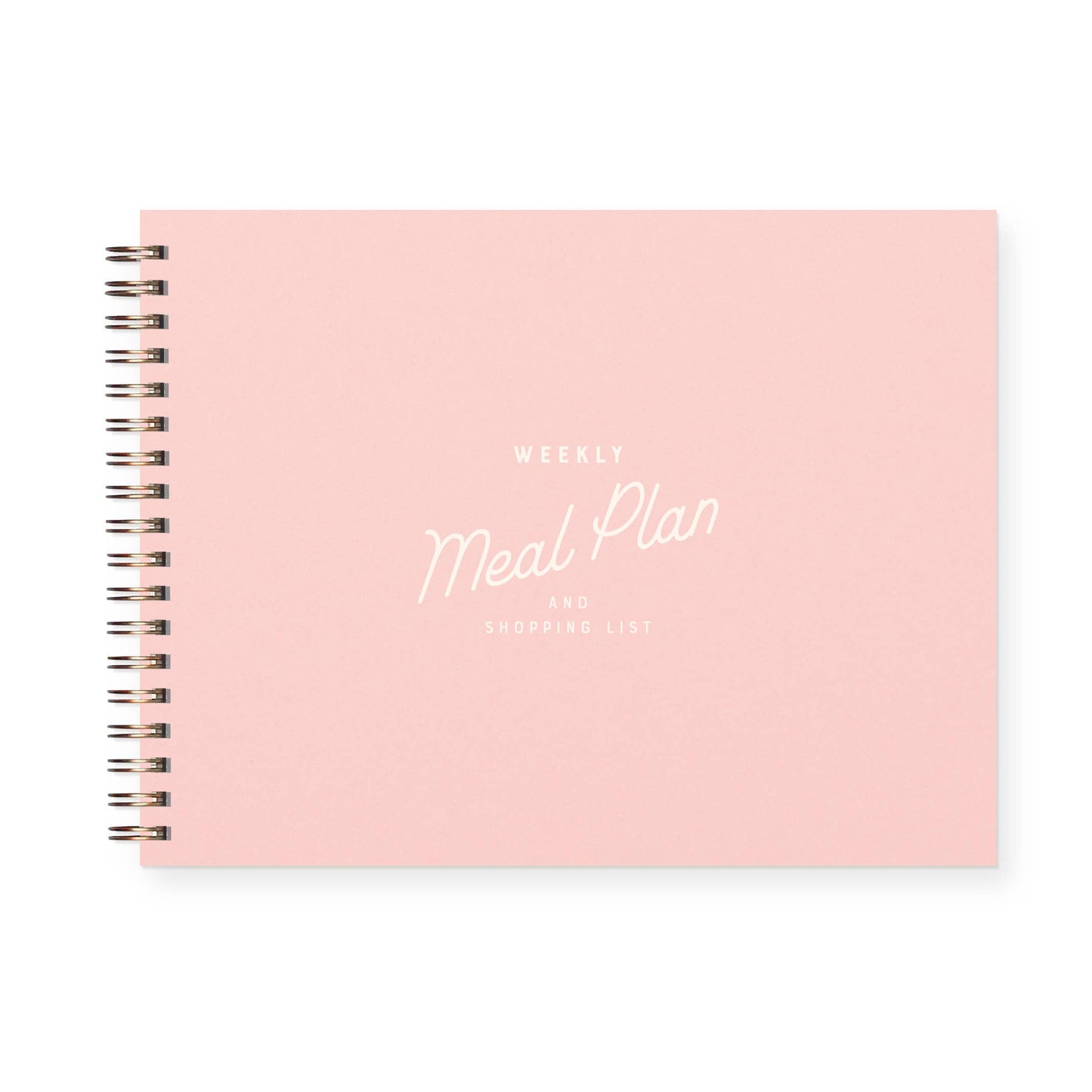 Retro Weekly Meal Planner II Pink
