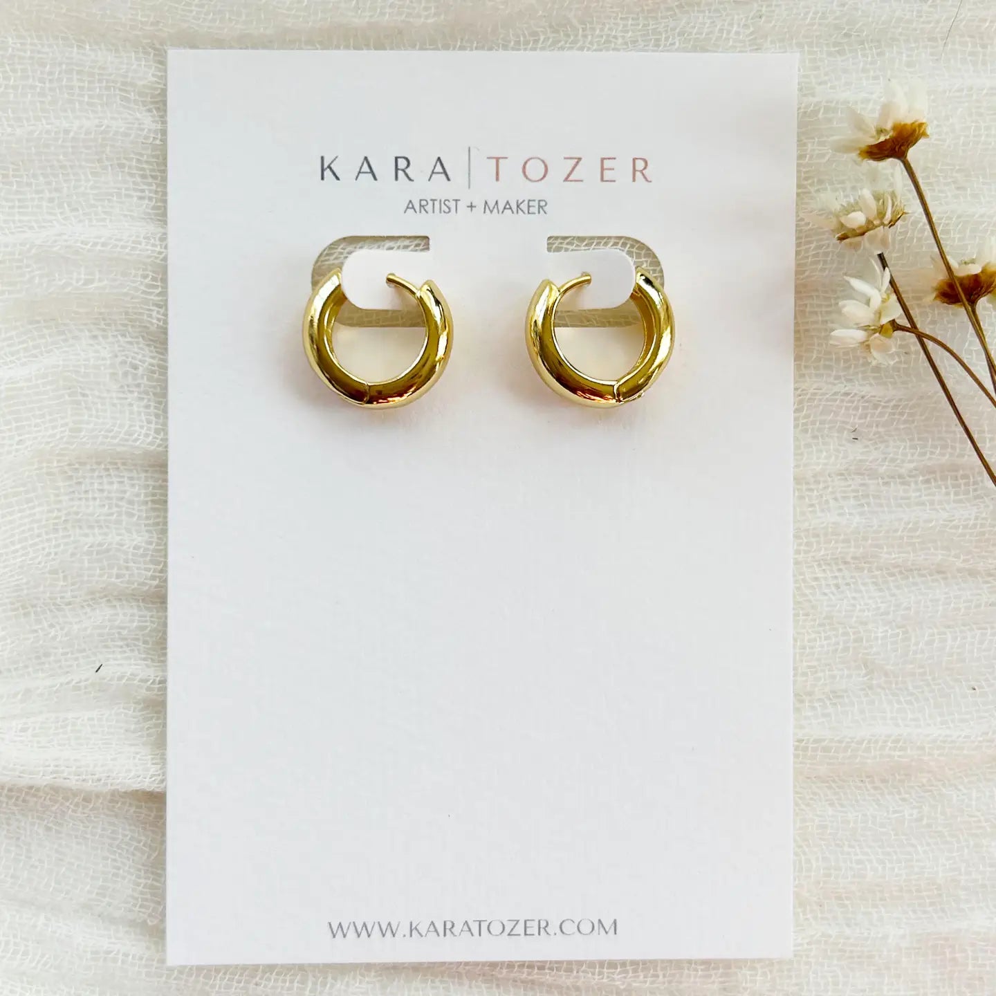 Thick Everyday Gold Classic Hoops