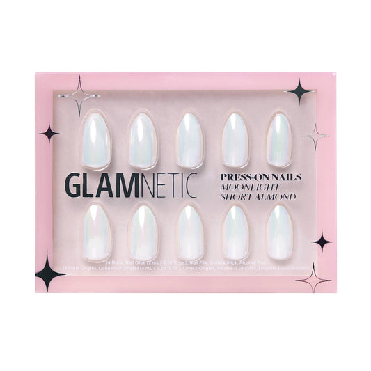 Moonlight Press-On Nails | Pearlescent White
