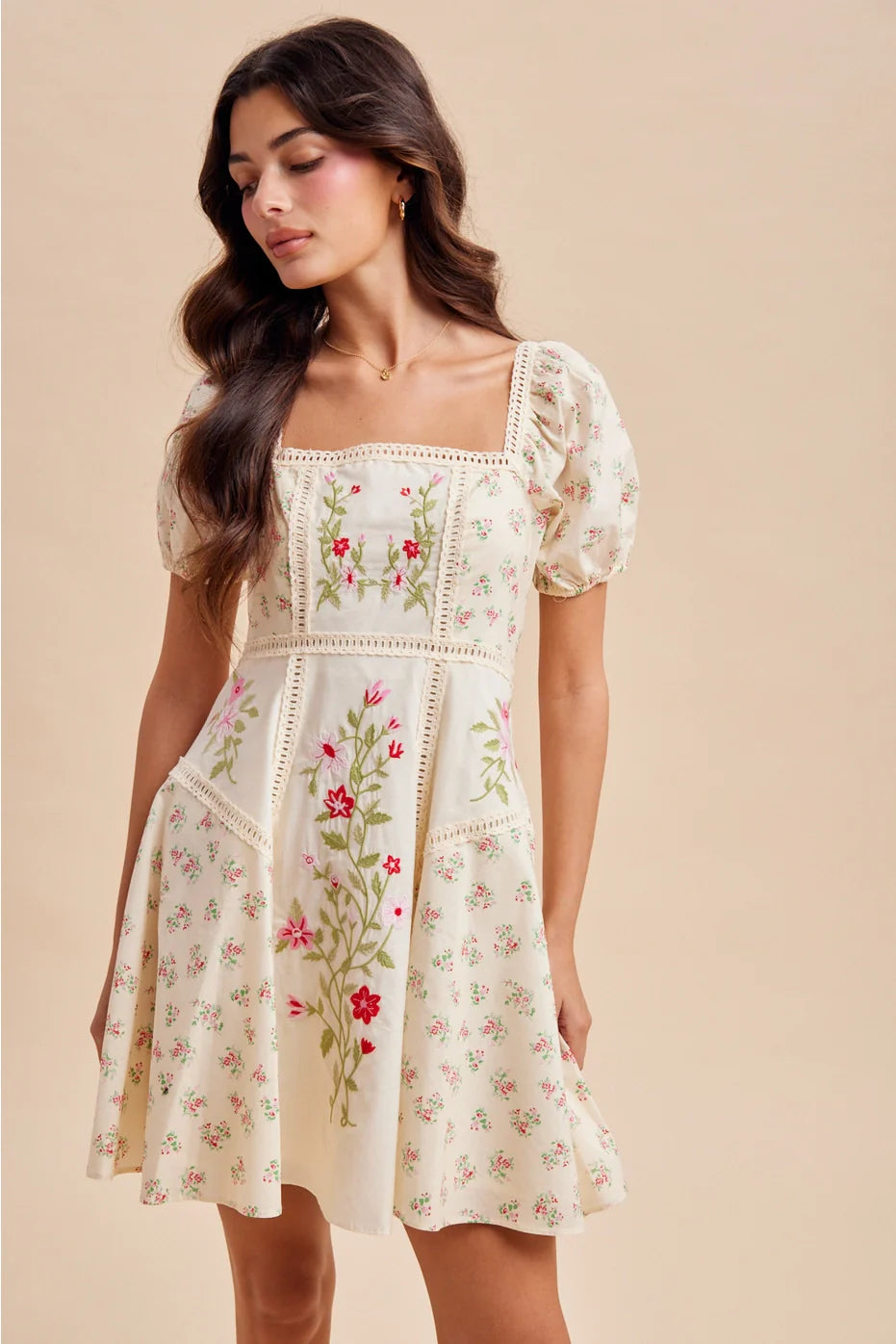 Embroidered Garden Mini