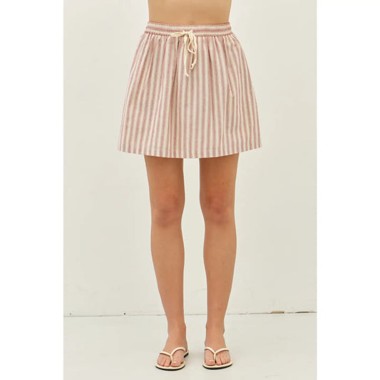 Stripe Mini Skirt