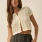 Pointelle Crochet Cardigan