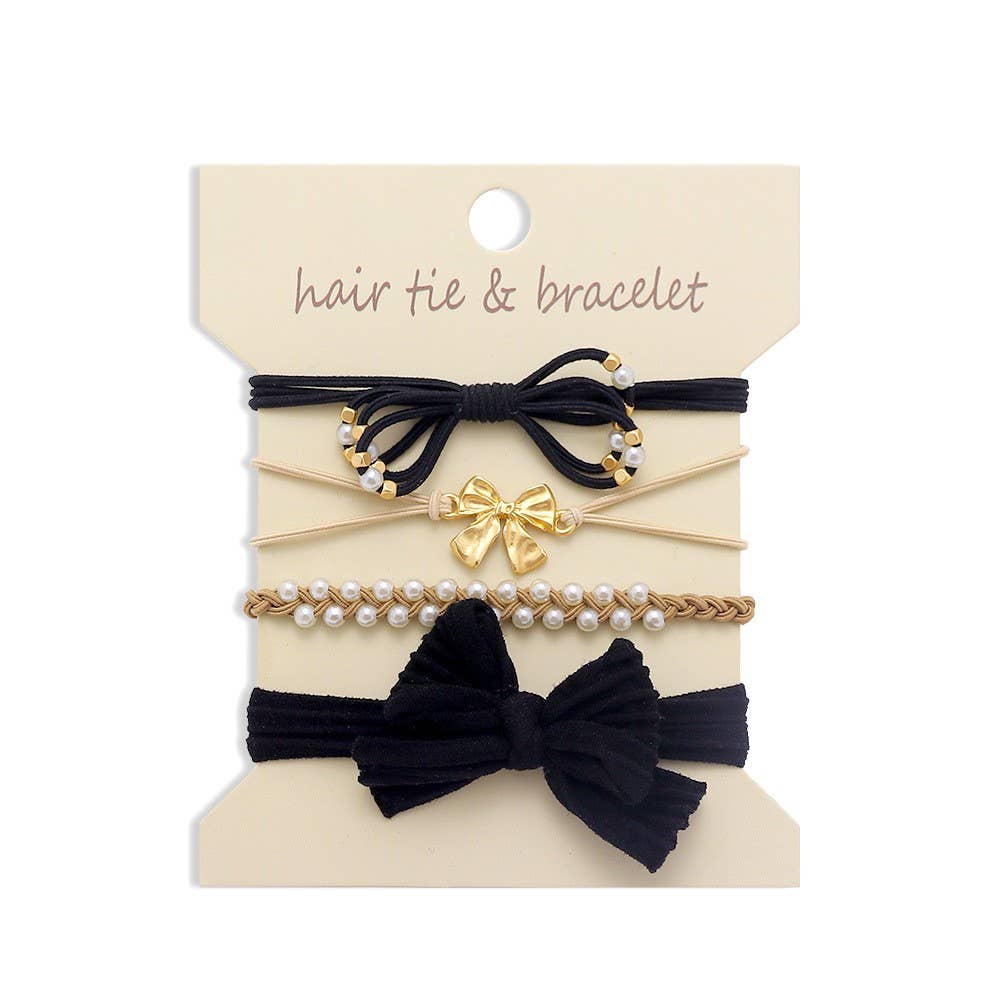Hair Tie & Bracelet Set I Ivory