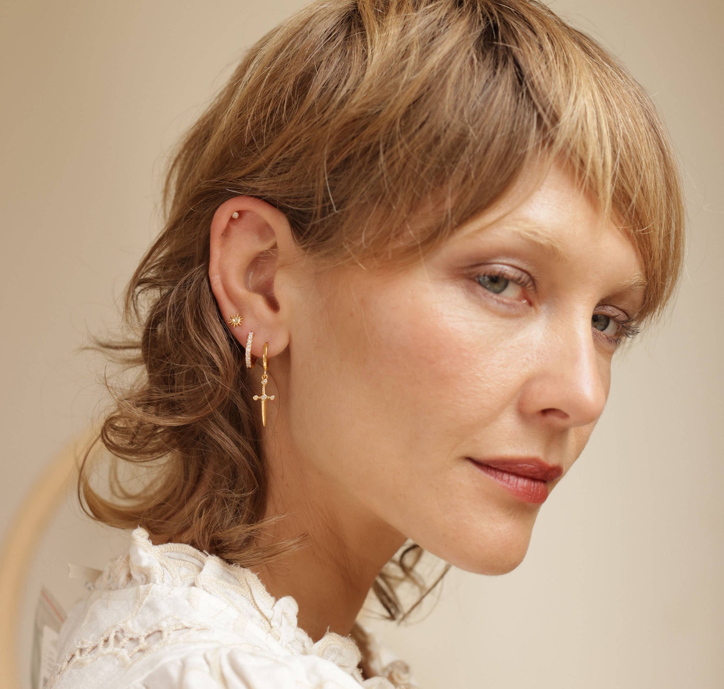 Crystal Hoop Earrings