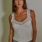 Seamless Lace Trim Tank