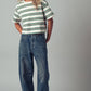 Vintage Washed Striped Cotton Tee