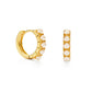 Pearl Huggie Hoops