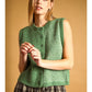 Evergreen Knit Button Vest