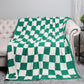 Checkered Throw Blanket - Green