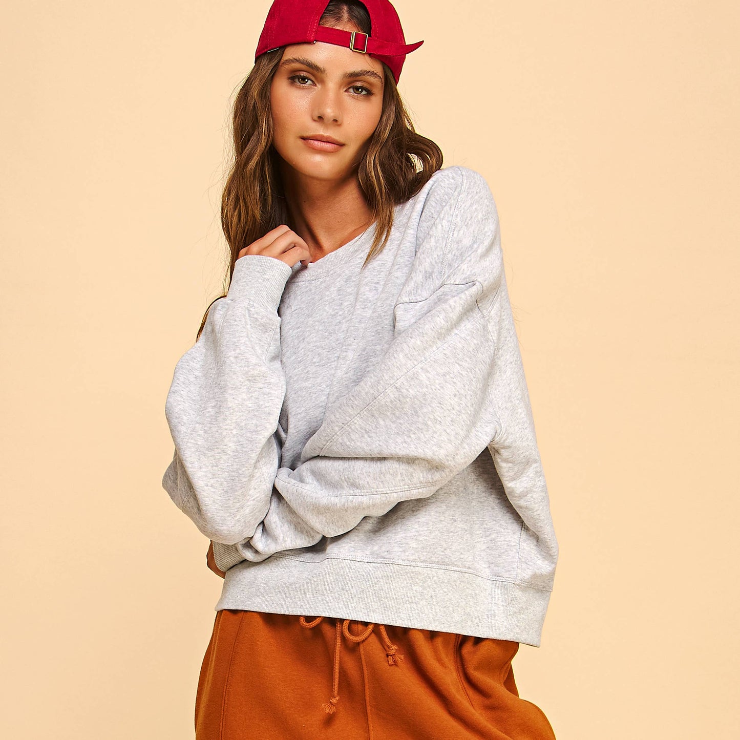 Everyday Fleece Crew I Taupe