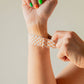 Tan Checkerboard Stretch Band