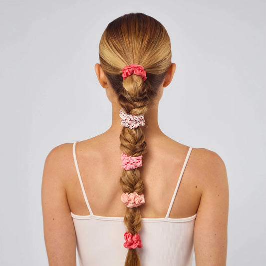 Satin Scrunchies - Cherry Blossom