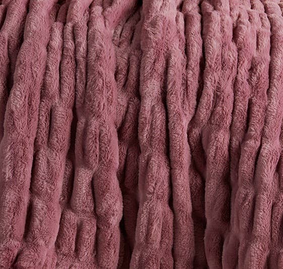 Luxury Heavyweight Ruched Throw Blankets