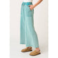 Eyelet Lace Pocket Wide Leg Pants