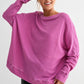 Orchid Waffle Ribbed Pullover