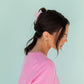 Pink Stripe Claw Clip