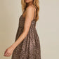 Bubble Hem Leopard Dress