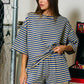 Easy Striped Knit Shorts