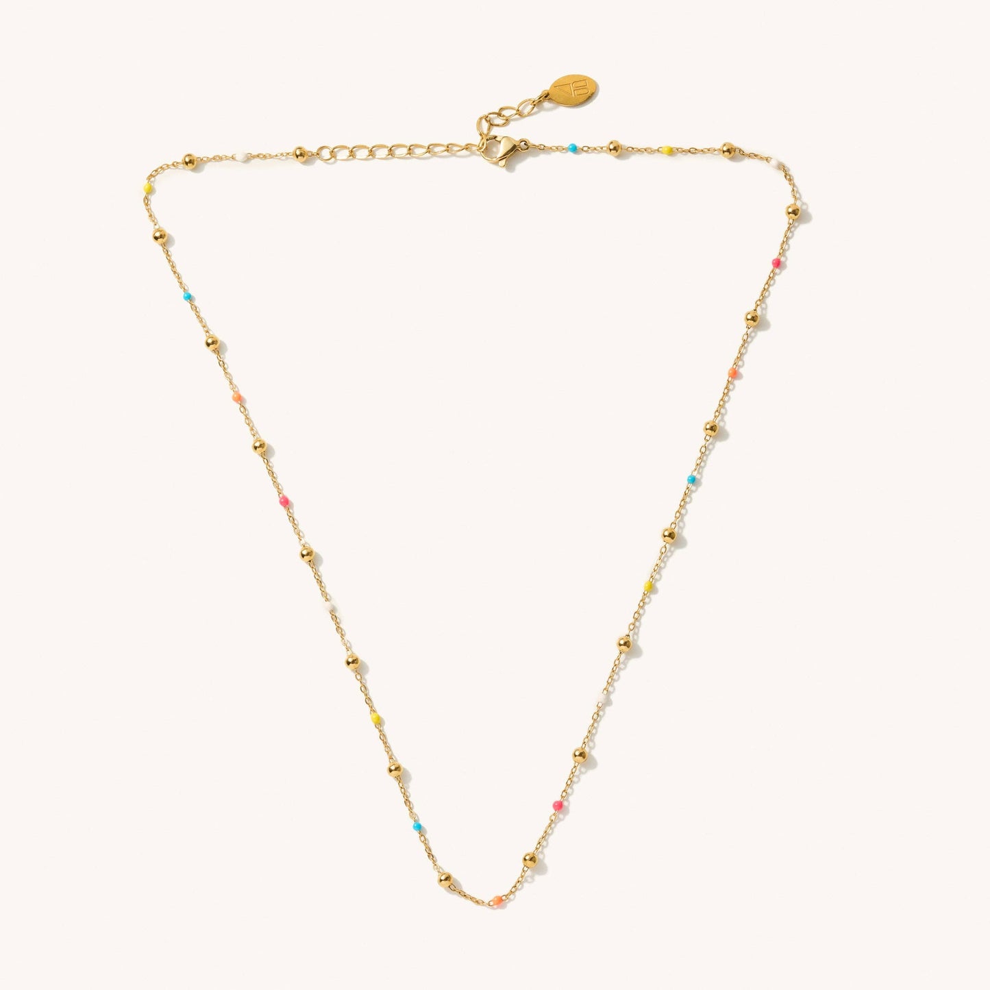 Colorful Gold Ball Necklace