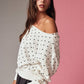 Soft Slouch Polka Dot Sweatshirt