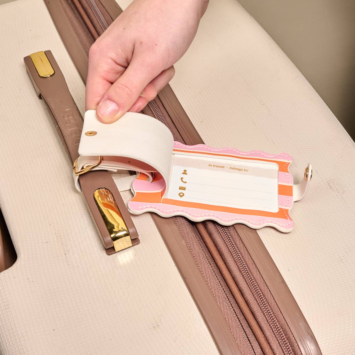 Jetsetter Luggage Tag I Sicily Stripes
