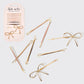 Metal Cloud & Bow Bobby Pins