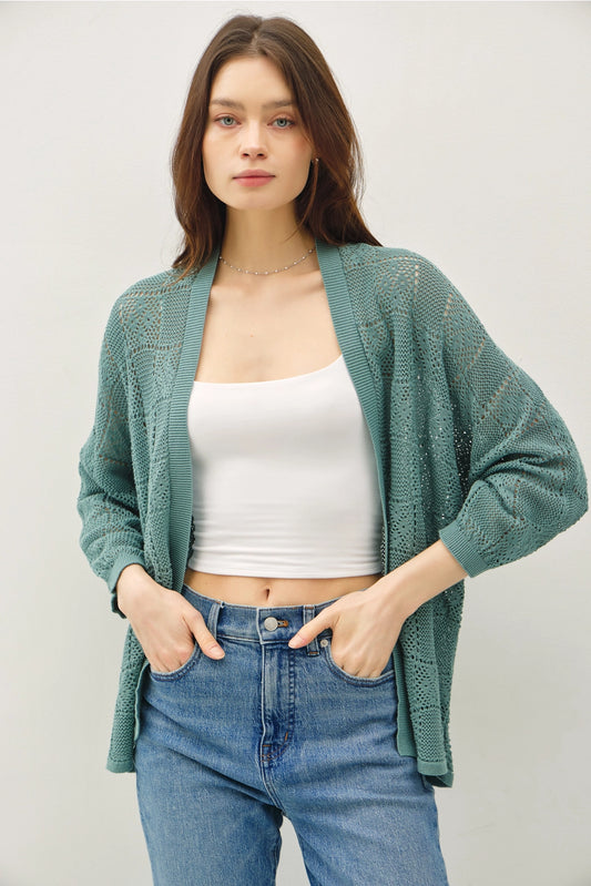 Crochet Knit Cardigan